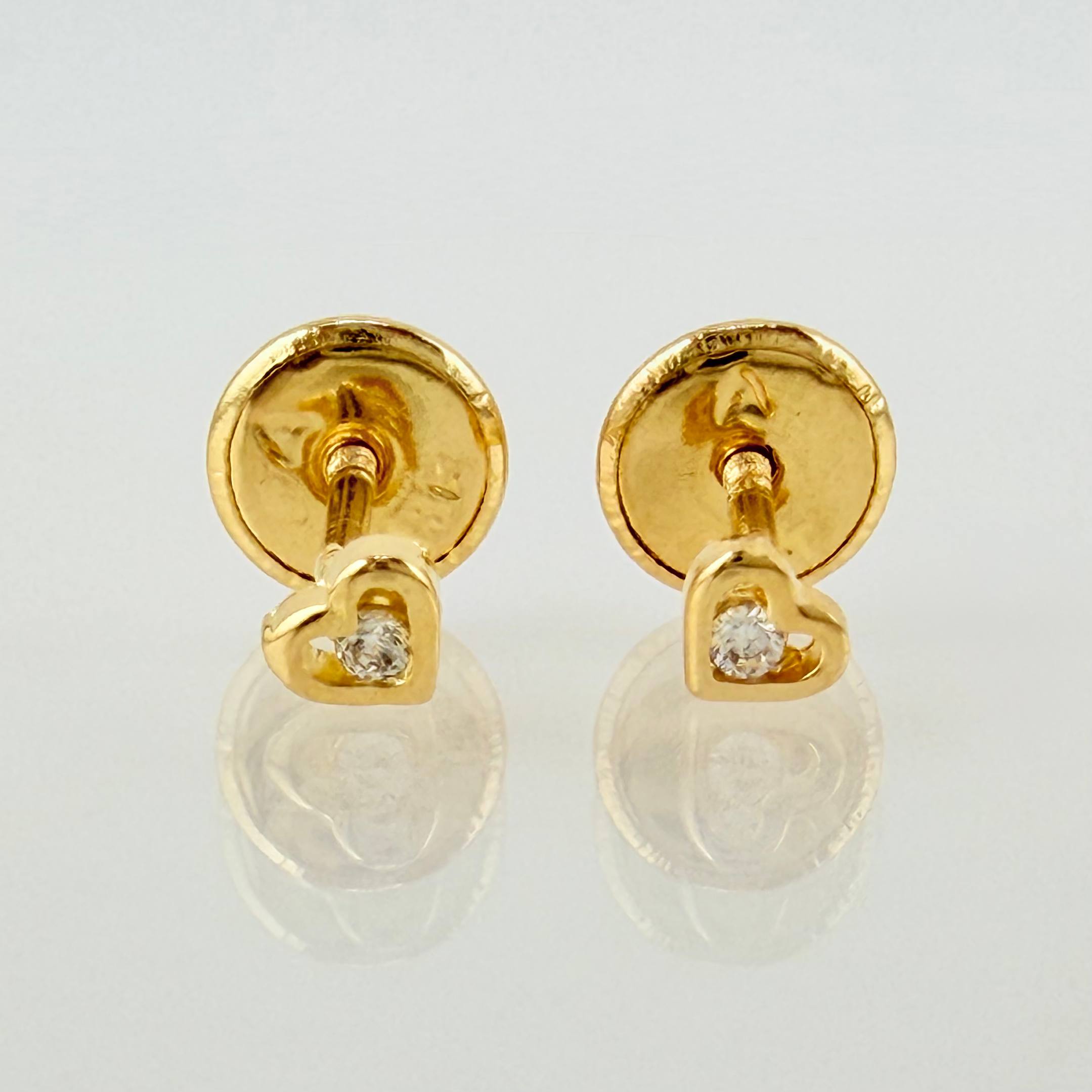 Topos Corazon Silueta 0.5gr / 3.2mm Oro Amarillo 18K *