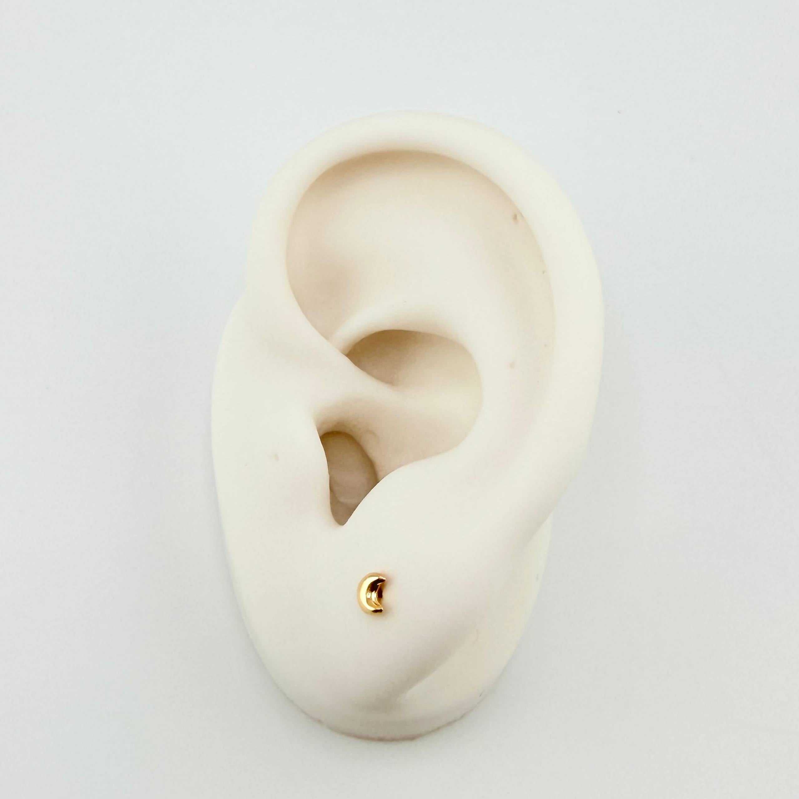 Topos Media luna 0.45gr / 3.3mm Oro Amarillo 18K *