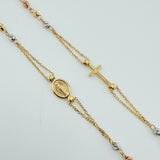 Cadena Denario 3.8gr / 45cm / 3mm Tres Oros +4 18K ©