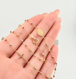 Cadena Denario 3.8gr / 45cm / 3mm Tres Oros +4 18K *