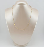 Cadena Denario 3.8gr / 45cm / 3mm Tres Oros +4 18K *