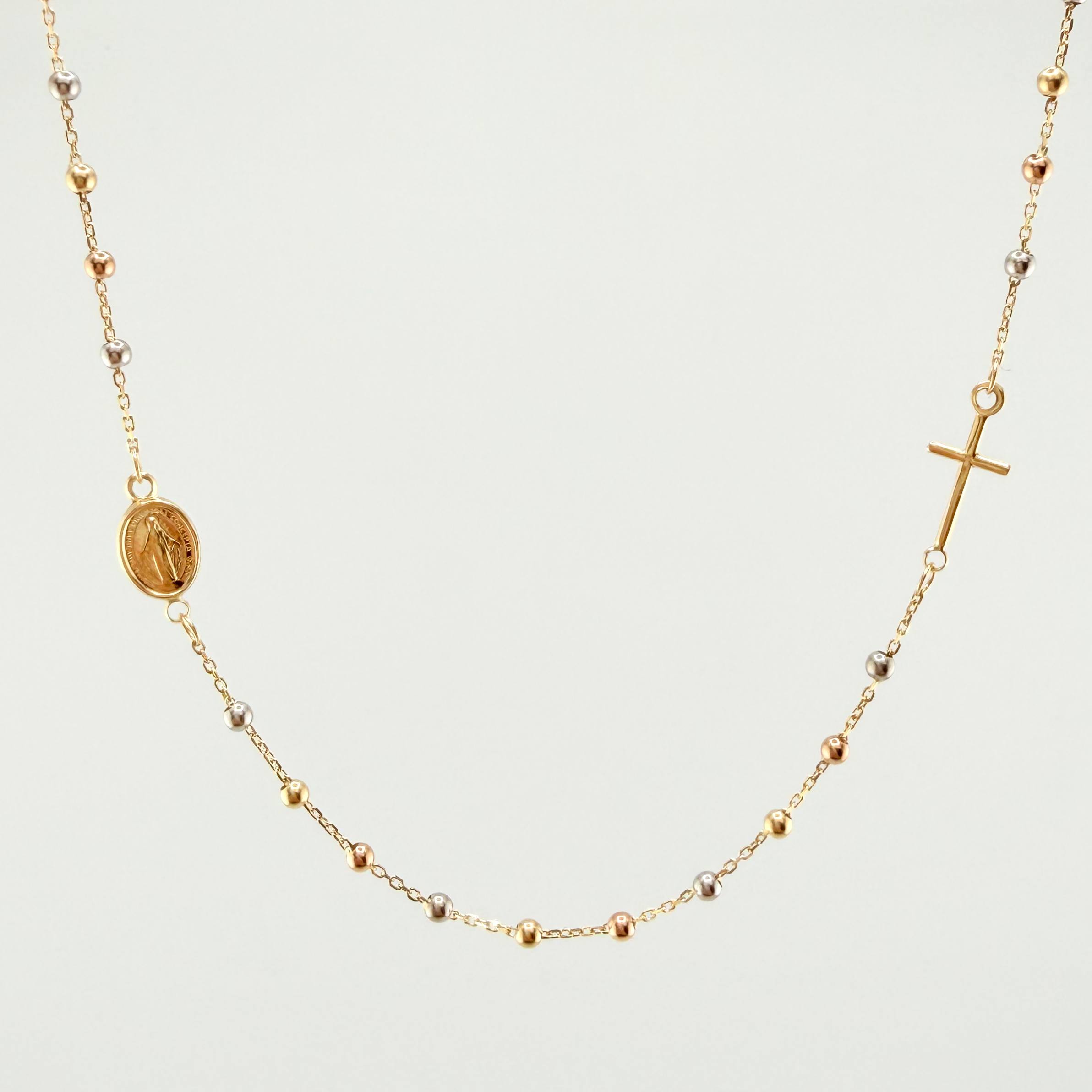 Cadena Denario 2.9gr / 45cm / 3mm Tres Oros +4 18K ©