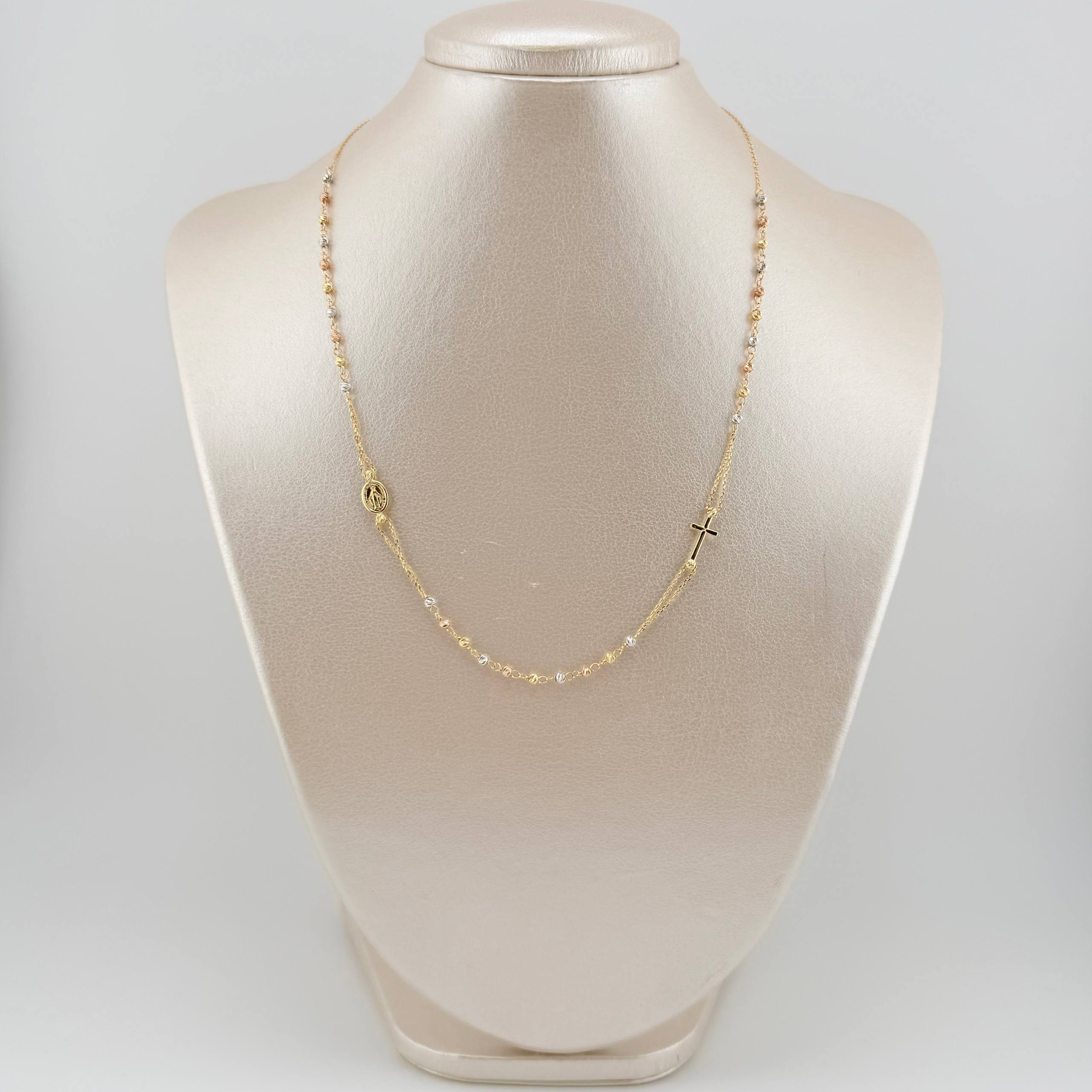 Cadena Denario 3.8gr / 45cm / 3mm Tres Oros +4 18K ©