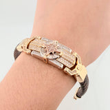 Pulso estrella 39.5gr / 22.5cm-21.3cm / 9.4mm Tres Oro18K ©