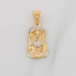 Dije Rostro Cristo 3.45g / 3cm Dos Oros Amarillo Blanco 18K