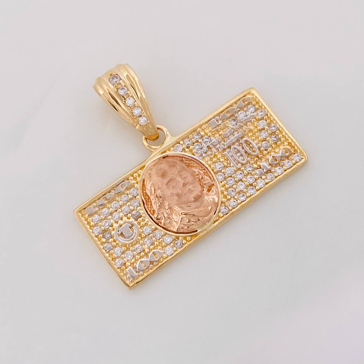 Dije Billete Dolar 4g / 1.5cm Tres Oros 18K