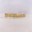 Pulso Aro Tornillo 14.75gr / 17cm / Circones Blancos Oro Amarillo 18K &