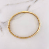Pulso Aro Tornillo 14.75gr / 17cm / Circones Blancos Oro Amarillo 18K &