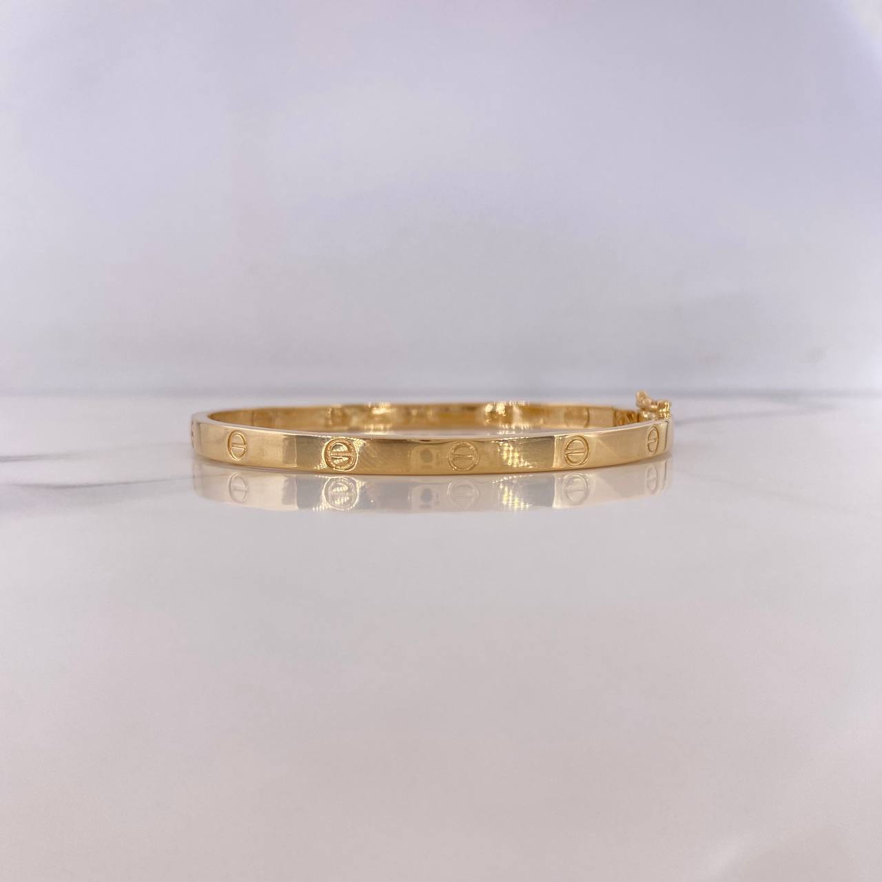 Pulso Aro Tornillo 10.3gr / 17cm / Oro Amarillo 18K #