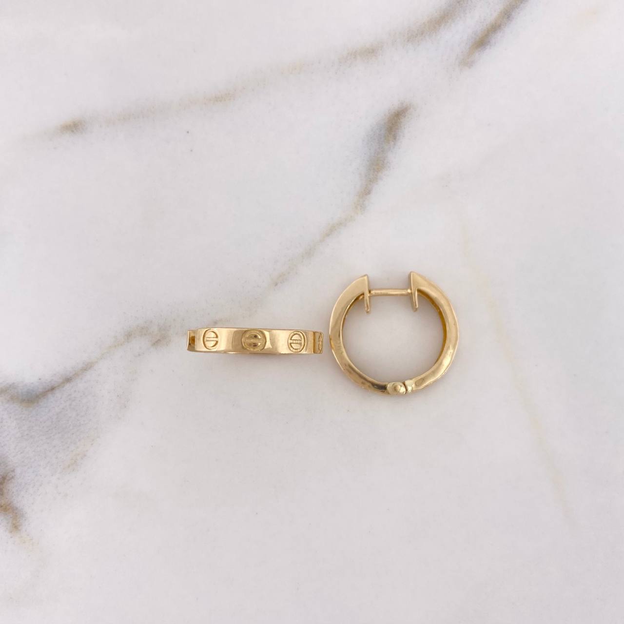 Candongas Tornillo 4.5gr / 1.7cm / Oro Amarillo 18K #