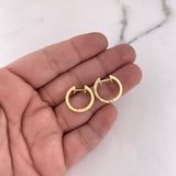 Candongas Tornillo 4.5gr / 1.7cm / Oro Amarillo 18K #