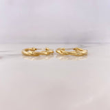 Candongas Nico 3.1gr / 2.8cm / Entorchadas Oro Amarillo 18K #