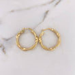 Candongas Valen 3.15gr / 3cm / Espiral Rayadas Oro Amarillo 18K $