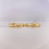 Candongas Valen 3.15gr / 3cm / Espiral Rayadas Oro Amarillo 18K $