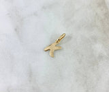 Dije Letra K Cursiva 0.4gr / 1.6cm / Lisa Oro Amarillo 18K