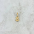 Dije Letra S Cursiva 0.4gr / Lisa Oro Amarillo 18K