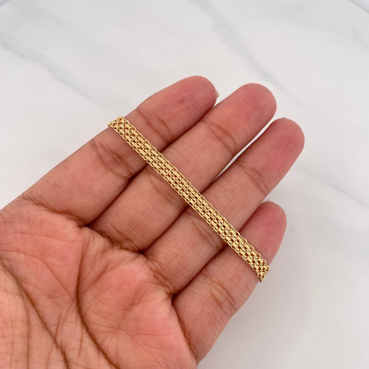 Pulso Chino 5.65g / 20cm / 4.6mm Oro Amarillo 18K