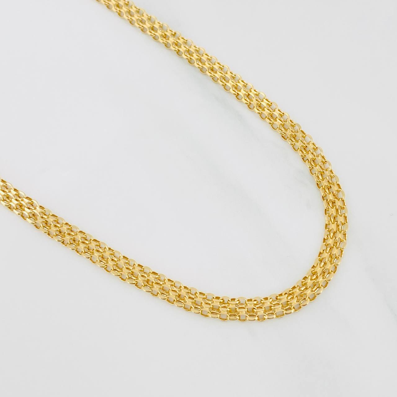Cadena China 4.4g / 45cm / 4.1mm Oro Amarillo 18K