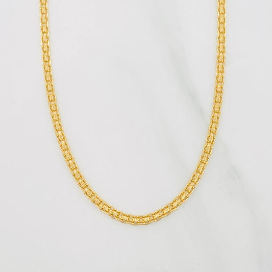Cadena China 4.9g / 50cm / 2.1mm Oro Amarillo 18K