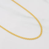 Cadena China 4.9g / 50cm / 2.1mm Oro Amarillo 18K