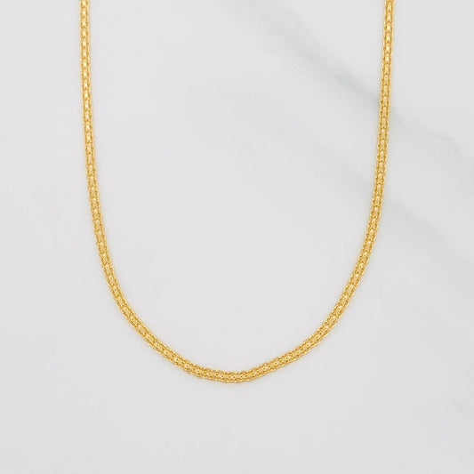 Cadena China 2.6g / 45cm / 1.34mm Oro Amarillo 18K