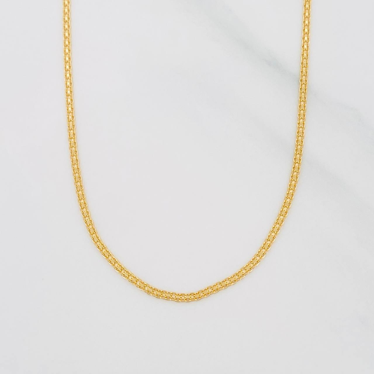 Cadena China 3.3g / 60cm / 1.37mm Oro Amarillo 18K