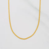 Cadena China 3.3g / 60cm / 1.37mm Oro Amarillo 18K