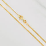 Cadena China 2.6g / 45cm / 1.34mm Oro Amarillo 18K