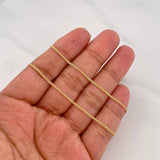 Cadena China 3.3g / 60cm / 1.37mm Oro Amarillo 18K