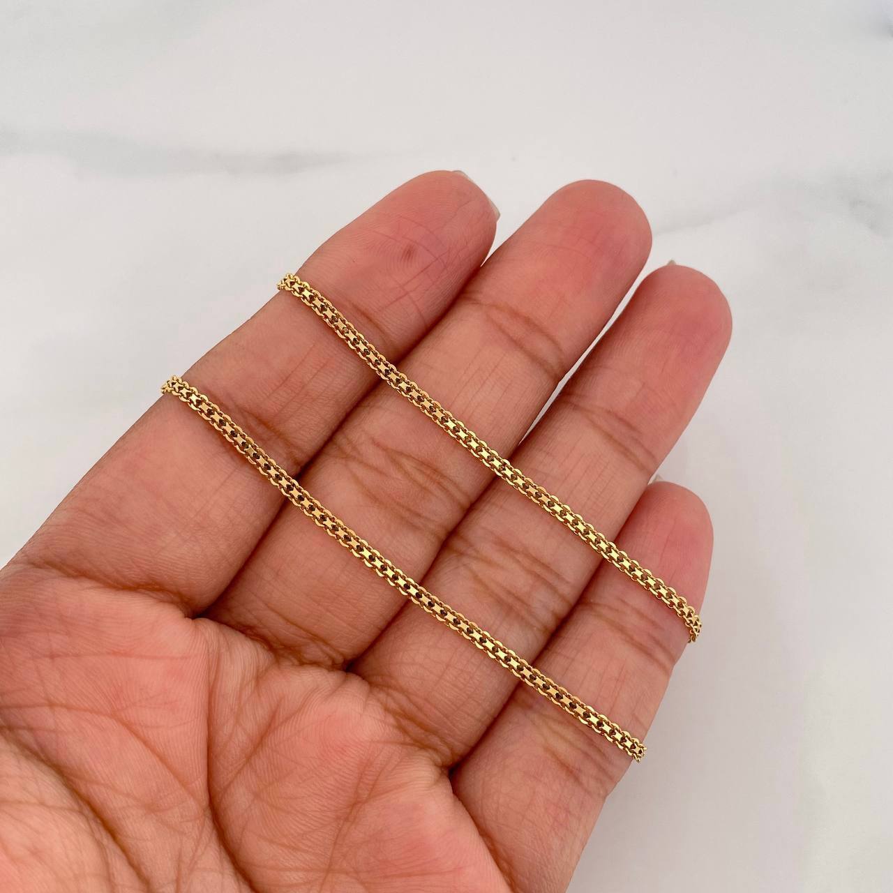 Cadena China 4.2g / 45cm / 1.89mm Oro Amarillo 18K