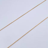 Set Cadena Veneciana 1.05gr / 45cm / 0.5mm + Dije Virgen Guadalupe 0.6gr / 1.6cm Diamantada Oro Amarillo 18K (Oferta) &