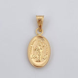 Dije Virgen María Uxiliadora 0.7gr / 2.4cm / Oro 18K $