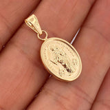Dije Virgen María Uxiliadora 1.1gr / 2.4cm / Oro 18K $