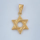 Dije Estrella de David 1.05gr / 2.8cm / Oro Amarillo 18K %