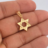 Dije Estrella de David 1.05gr / 2.8cm / Oro Amarillo 18K %