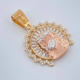 Dije Rostro Cristo 8.3gr / 3.6cm / Tres Oros 18K $