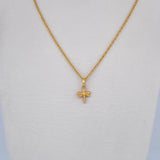 Set Cadena Lazo 0.9gr / 45cm / 0.9mm + Dije Libelula 0.35 / 1.5cm Troquelado Oro Amarillo 18K (Oferta) &