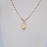 Set Cadena y Dije Veneciana+Bolsa de Dinero 1.25gr / 39.9cm / 0.5mm Oro Amarillo 18K (Oferta) $