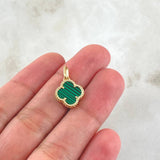 Dije Trebol 1.7gr / 2cm / Nac.Esp. Oro 18K