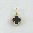Dije Trebol Negro 1.25gr / 1.7cm / Oro Amarillo Nac.Esp. 18K ©