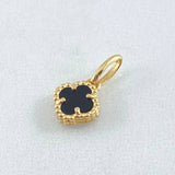 Dije Trebol Negro 1gr / 1.5cm / Oro Amarillo Nac.Esp. 18K *