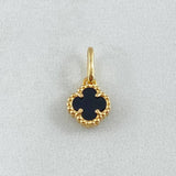 Dije Trebol Negro 1gr / 1.5cm / Oro Amarillo Nac.Esp. 18K *