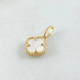 Dije Trebol 1.3gr / 1.7cm / Nac.Esp. Oro 18K