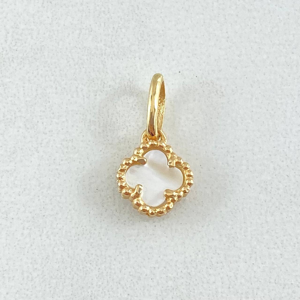Dije Trebol 0.95gr / 1.5cm / Nac.Esp. Oro 18K