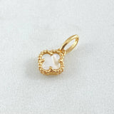 Dije Trebol 0.95gr / 1.5cm / Nac.Esp. Oro 18K