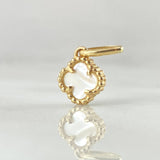Dije Trebol 0.95gr / 1.5cm / Nac.Esp. Oro 18K