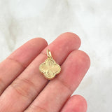 Dije Trebol 1.85gr / 2cm / Oro Nac.Esp 18K ©