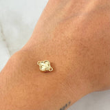 Herraje Trebol 0.9gr / 1.1cm / Nac.Esp Oro 18K ©