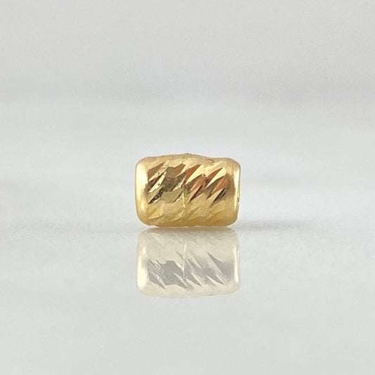 Herraje Cilindro 0.1gr / 0.4cm / 3mm Diamantado Oro Amarillo