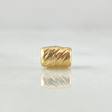 Herraje Cilindro 0.1gr / 0.4cm / 3mm Diamantado Oro Amarillo